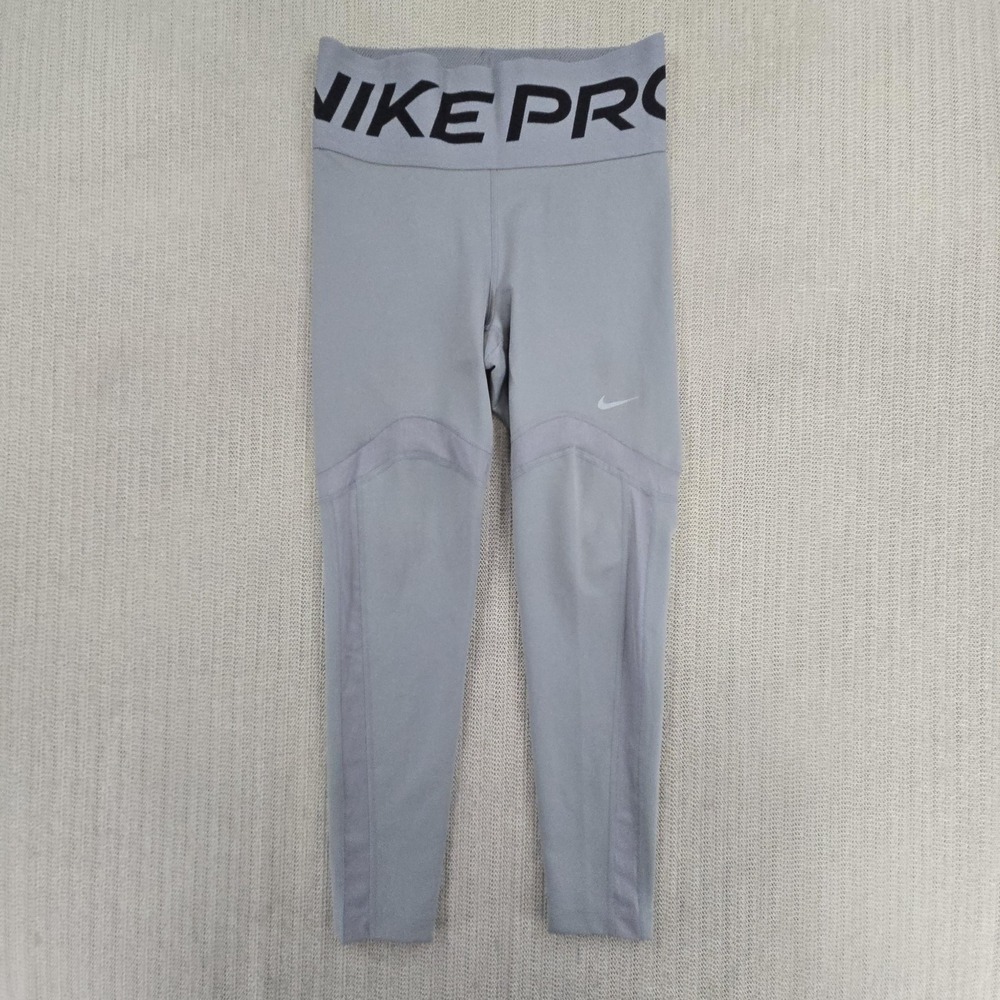 Nike Pro Luxe High-Rise 7/8 Compression Leggings Womens Medium Gray